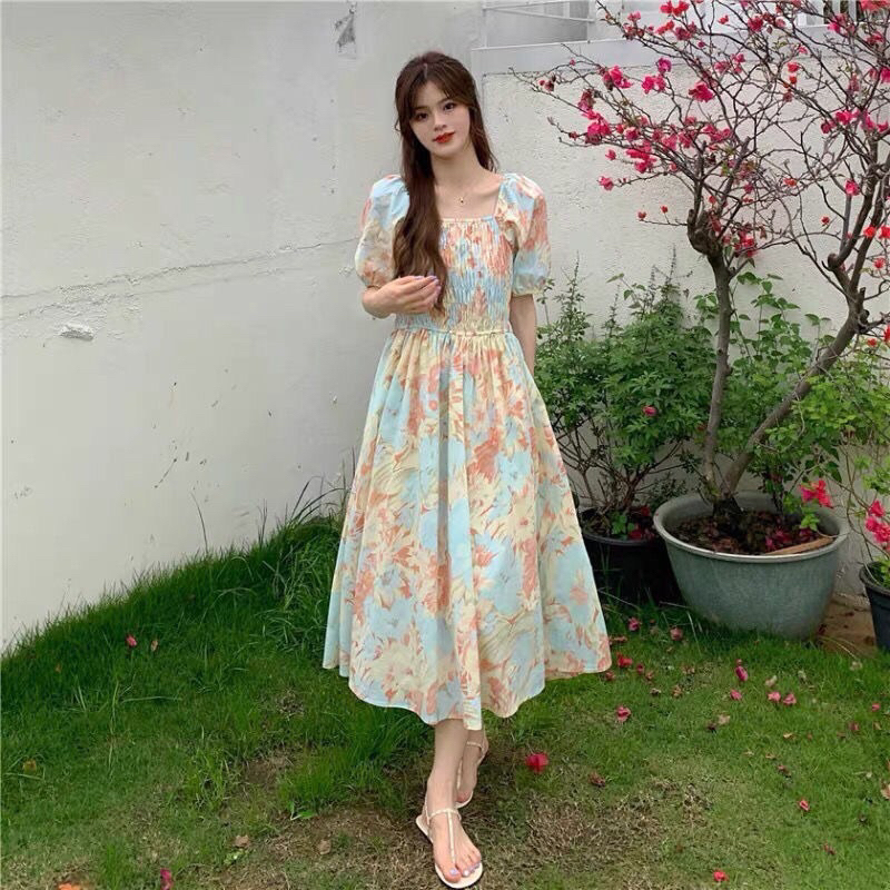 Dress Wanita Lengan Balon #808 100% Original Impor