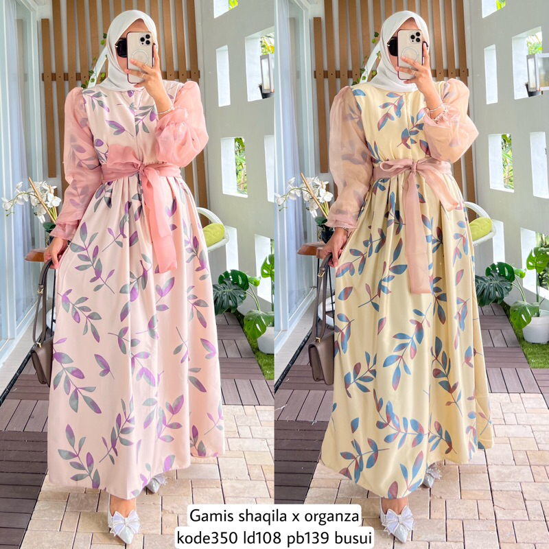 Mahesa_store | Gamis shaqila x organza