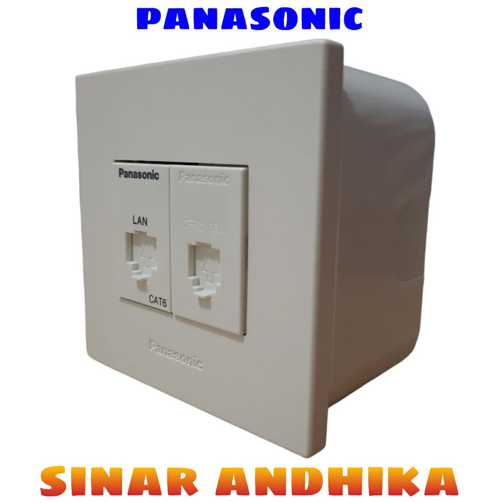 MODUL TELEPON / DATA / TV / USB PUTIH OUTBOW STYLE E PANASONIC