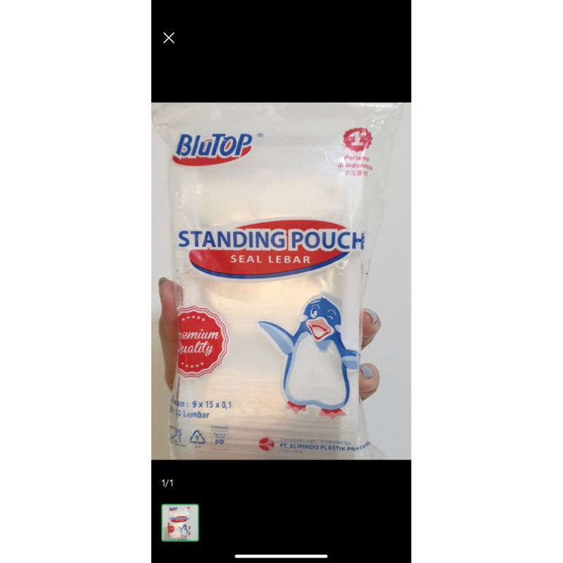 Plastik Standing Pouch 9x15 per pack