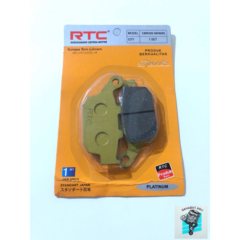 DISCPAD KAMPAS REM BELAKANG CBR 250 CBR250 RTC