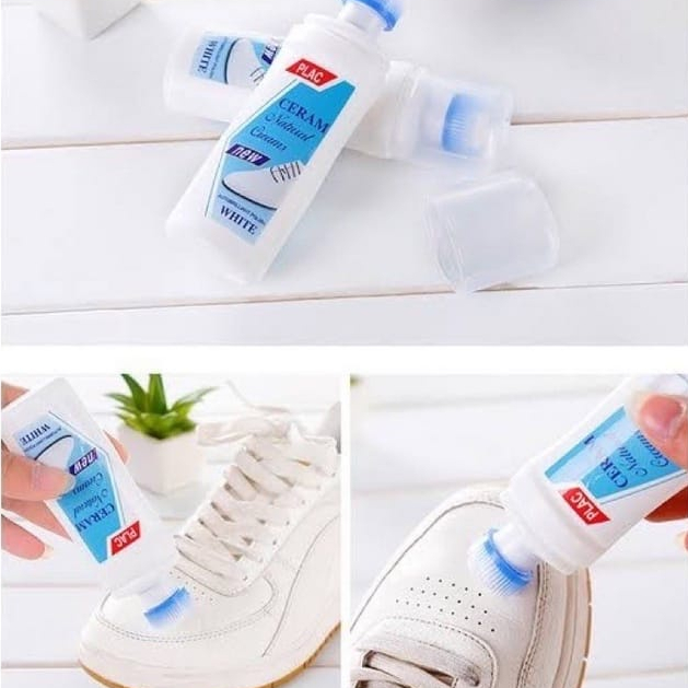 ONLYONE12 Cairan Pembersih Sepatu / Pemutih Sepatu Ajaib Semir Sepatu Putih CAIRAN PEMUTIH PEMBERSIH SEMIR SEPATU CLEANER SHOES WHITENING ONLY