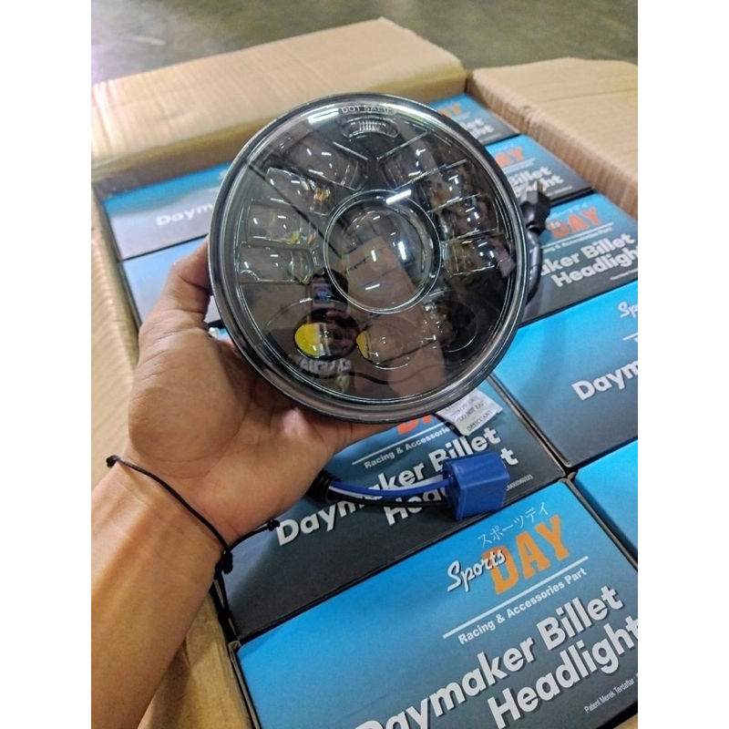 Daymaker Biled daybil 5,7 inci lampu daymaker isi biled headlight lampu depan headlamp lampu sorot l