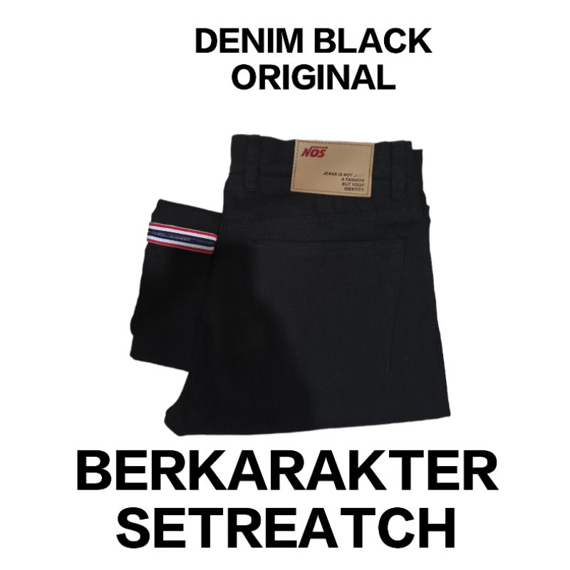 selvedge denim black melar (setreatch)