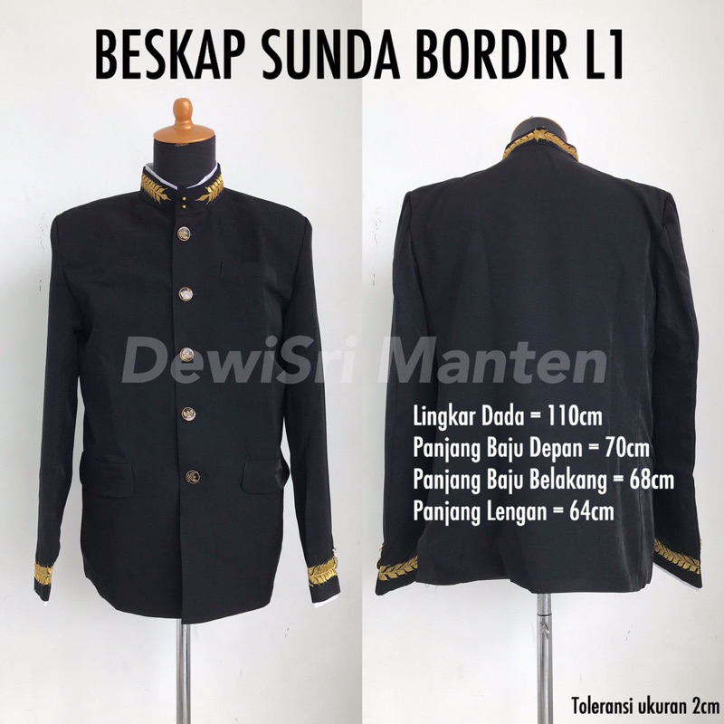 basofi sunda bordir hitam