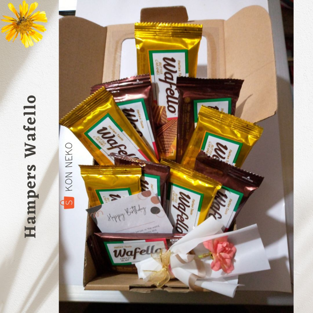 

HAMPERS / HAMPERS WAFER WAFELLO / HAMPERS JAJAN / Snack Box Gift Box Snack Hampers Snack Kado Ulang Tahun Wisuda Anniversary Hampers New Year Hampers Tahun Baru Hampers Snackbox Ulang Tahun Hampers Wisuda Hampers Anniversary /KADO ULTAH