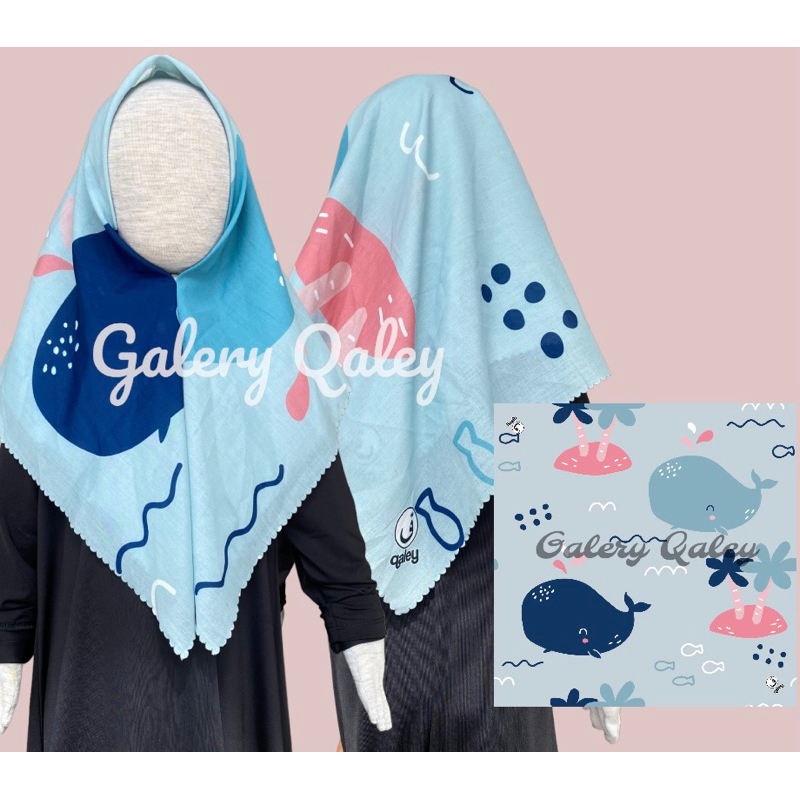 VOAL PRINTING INSTANT MOTIF WHALE / HIJAB INSTANT PRINTING PAUS LUCU