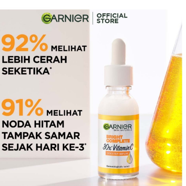(PAKET HEMAT) Garnier Bright Complete Perfect Day Kit Skin Care (Serum 30ml + Day Cream 50ml)