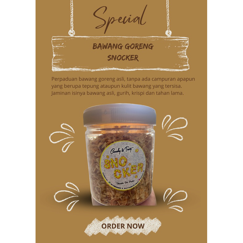 

Bawang Goreng Original Grade A Crunchy Jaminan Krenyes Tahan Lama!
