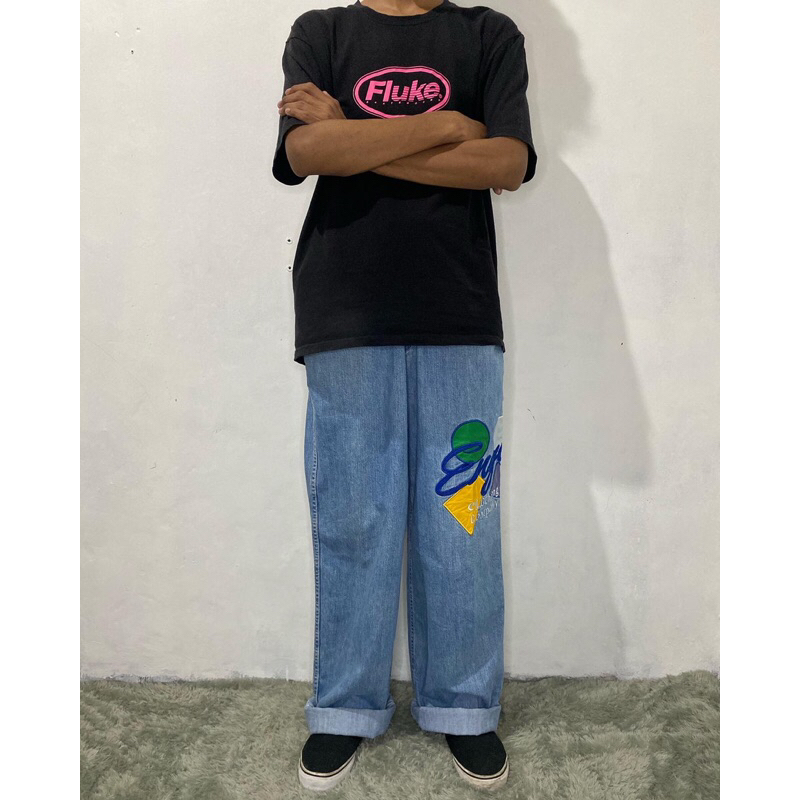 ENYCE BLUE. JEANS BORDIR