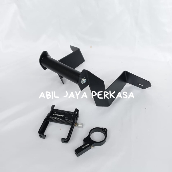 PAKET HOLDER HP HONDA ADV 150 DAN HOLDER GUB HITAM PAKET BREKET ADV150 [AJP]