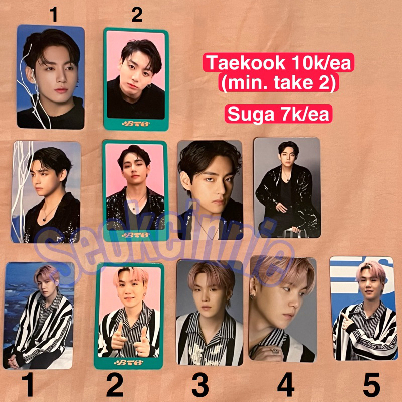 READY STOCK PC BTS Dicon 102 Sharing Satuan RM NAMJOON JIN SUGA YOONGI JHOPE JIMIN V TAEHYUNG JUNGKO