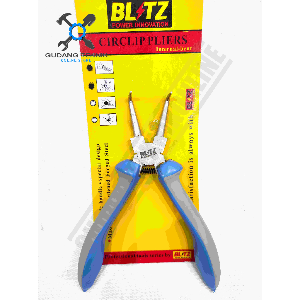 Tang Snapring 7&quot; Internal External Lurus Bengkok BLITZ / Tang Snap Ring7 Inch Circlip Pliers BLITZ