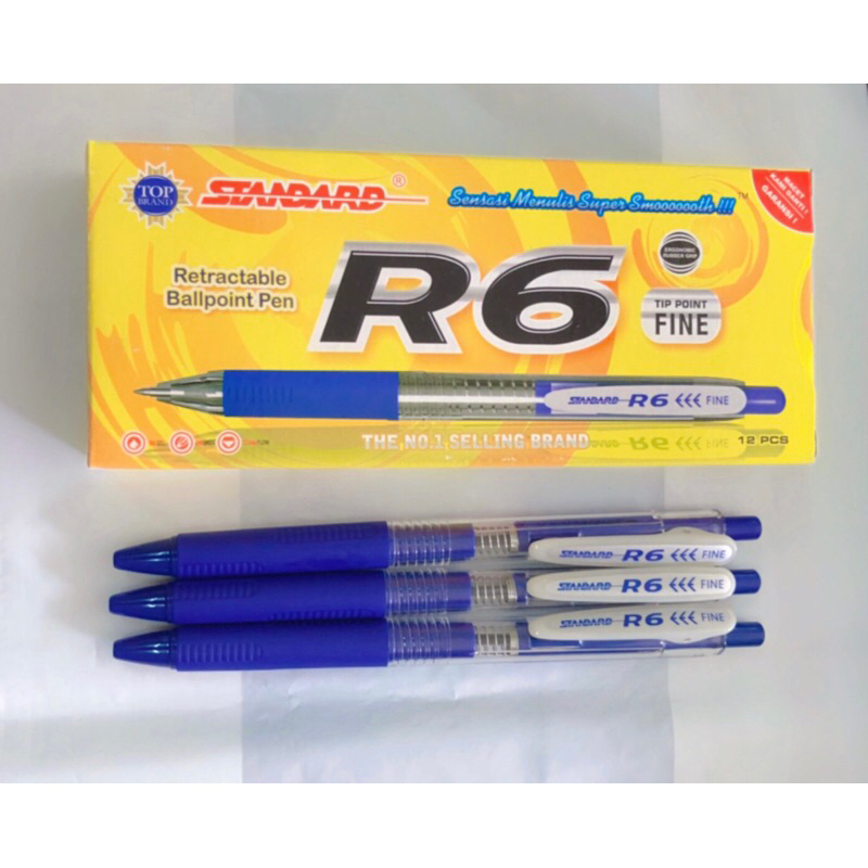 

BULPEN/BULPOINT STANDARD R6 WARNA BIRU (ISI 12 BIJI)