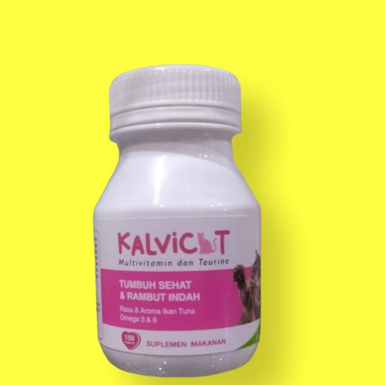 KALVICAT MULTIVITAMIN KUCING BULU SEHAT LEBAT 150 TBL