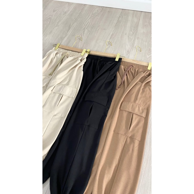 Lyodra Jogger Cargo - Celana Kargo Pants – Celana Jogger Highwaist Wanita hypebeast – Loose Cargo Rakku