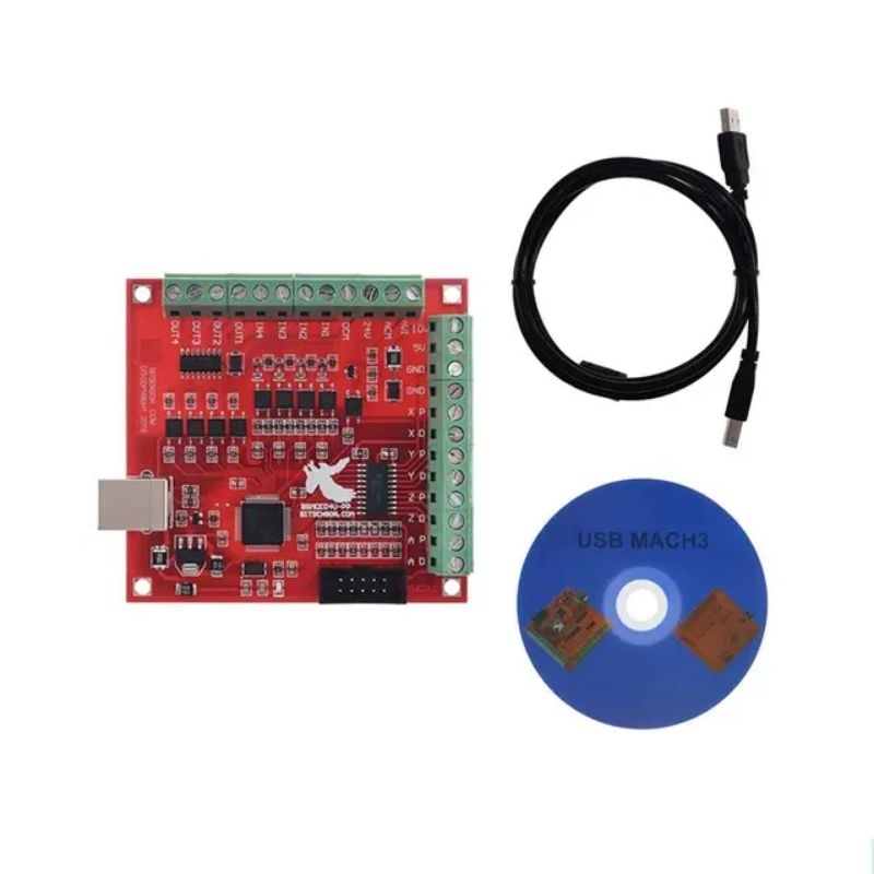 Termurah CNC USB MACH3 100Khz Breakout Board 4 Axis Interface Driver Motion