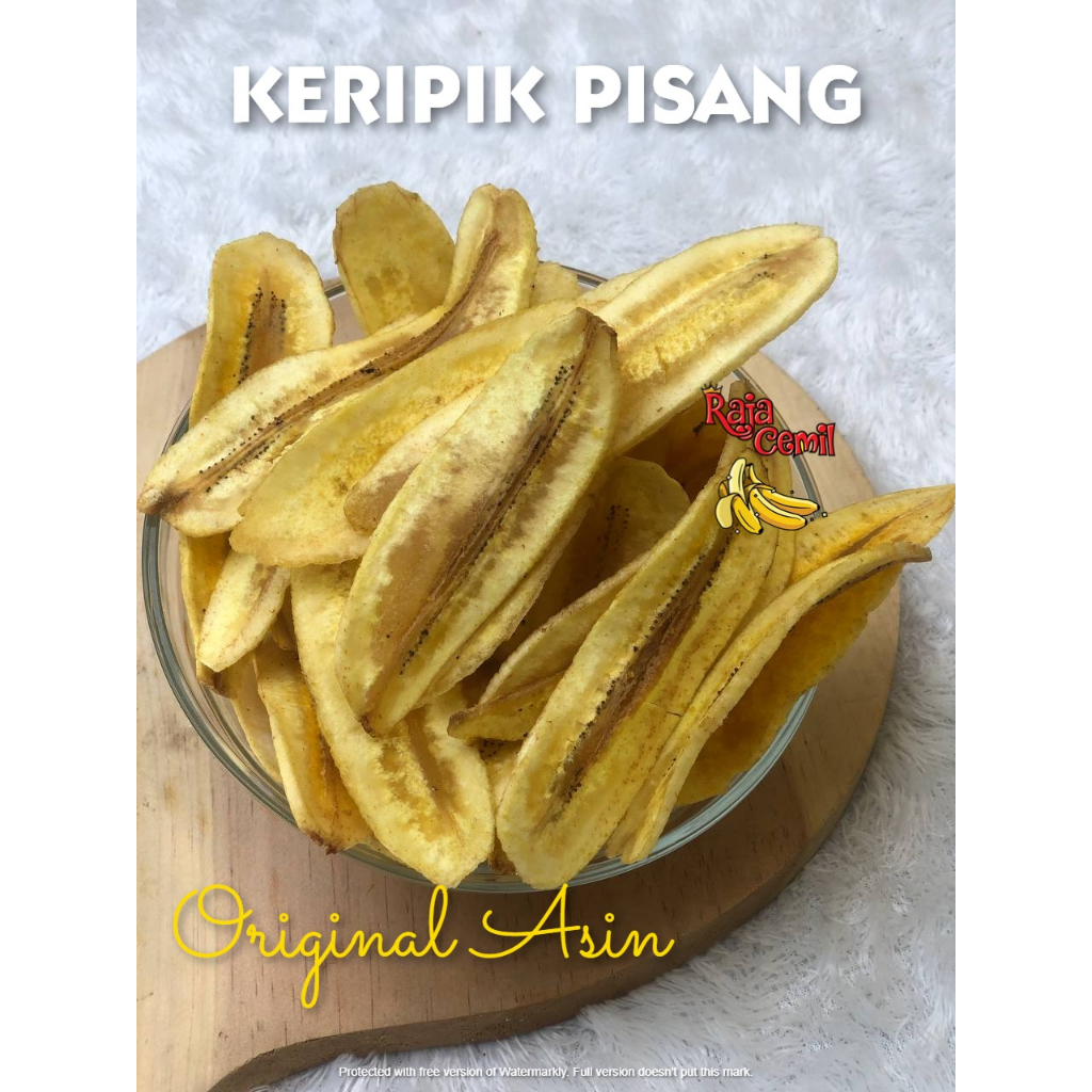 

250 gr Keripik Pisang Kepok Asin Gurih / Cemilan Asin Gurih