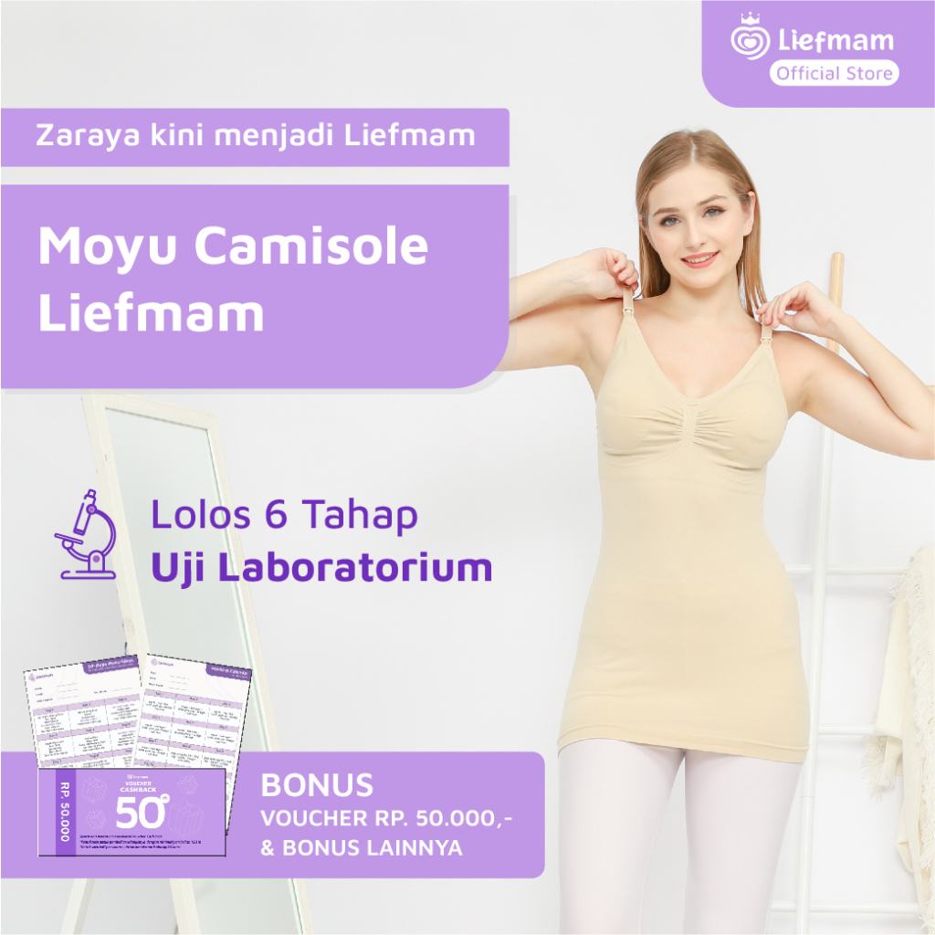 Moyu Camisole Liefmam (Zaraya) - Tanktop Menyusui / Nursing Camisole Pengencang