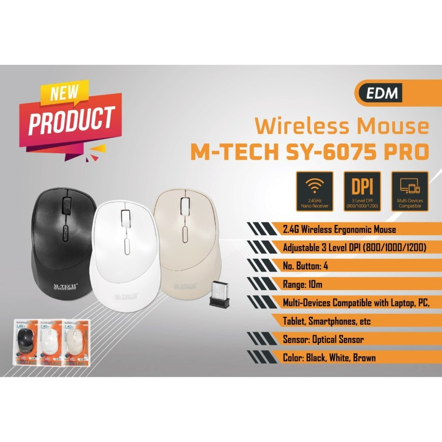 M-TECH SY-6075 PRO Mouse Wireless