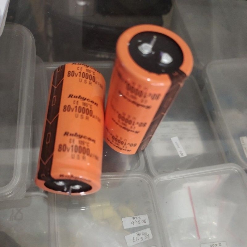 elco 80v 10000uf Rubycon orange