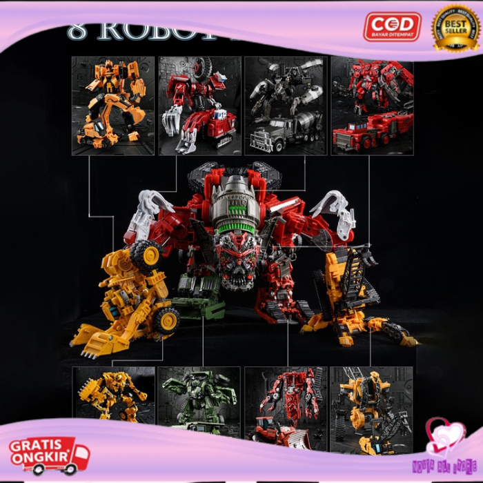 Robot Transformers Deformation Devastator Overload Devil Crab Devil Sickle