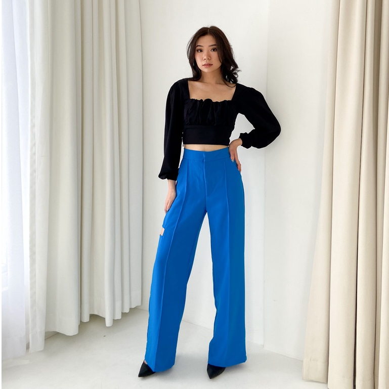 [TAVIA] TOBY HW CULLOTE /HIGHWAIST PANTS/CELANA KULOT WANITA/CELANA KERJA WANITA/CELANA BAHAN/ CELANA HIGHWAIST WANITA