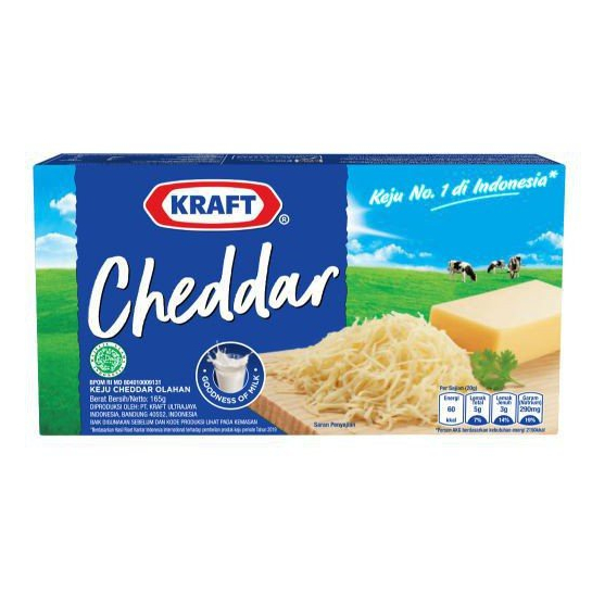 

Kraft Keju Cheddar 165gr