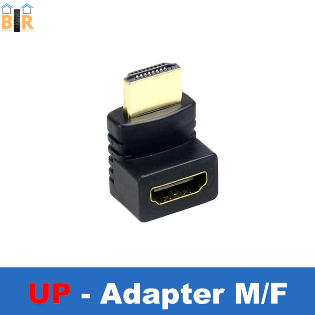 HDMI Slim L Shape Converter Male to Female Adaptor Siku 270 Derajat Vertikal Flat Adaptor