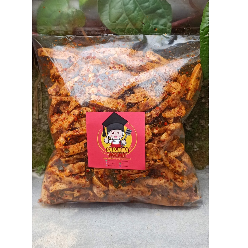 

Basreng stik pedas daun jeruk ukuran 250 gram