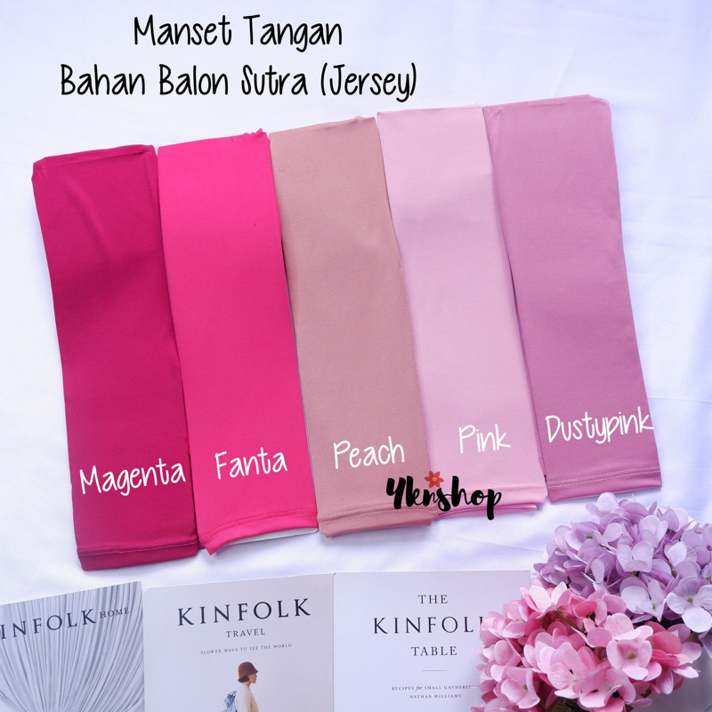 Manset Tangan Bahan Spandek Balon / Jersey (Licin) Harga Per Pasang Kanan Kiri