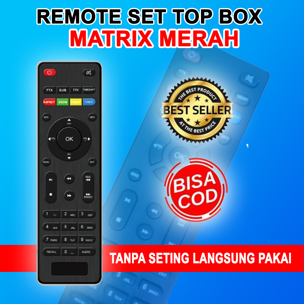 Remote set top box Matrix Apple Merah