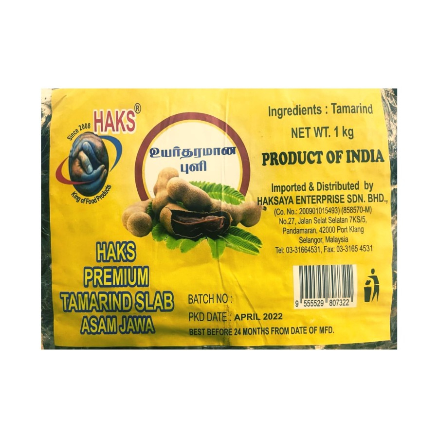 

Asam Jawa HAKS PREMIUM TAMARIND SLAB 1 KG