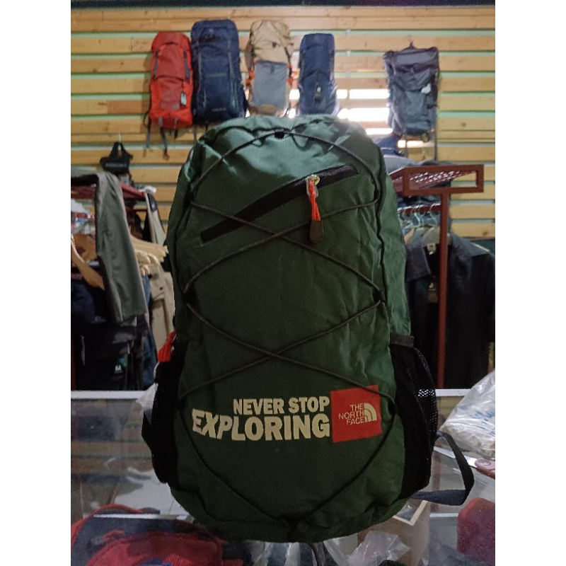 TNF Never Stop Exploring Tas Ransel Lipat Gowes Outdoor Waterproof