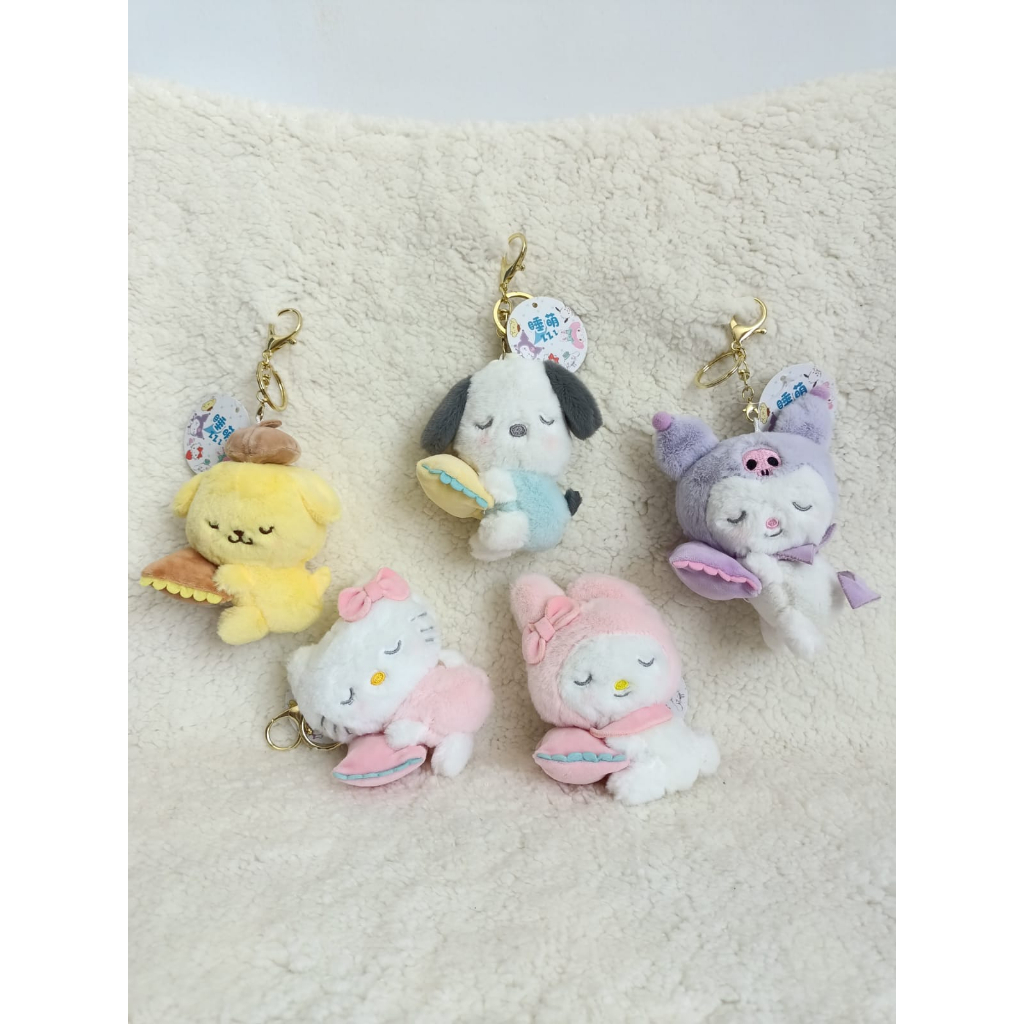 Gantungan Kunci Boneka Sanrio Dekorasi Tas Bahan Plush