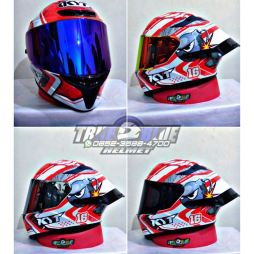 Helm KYT TT-Course Mario Paket Ganteng