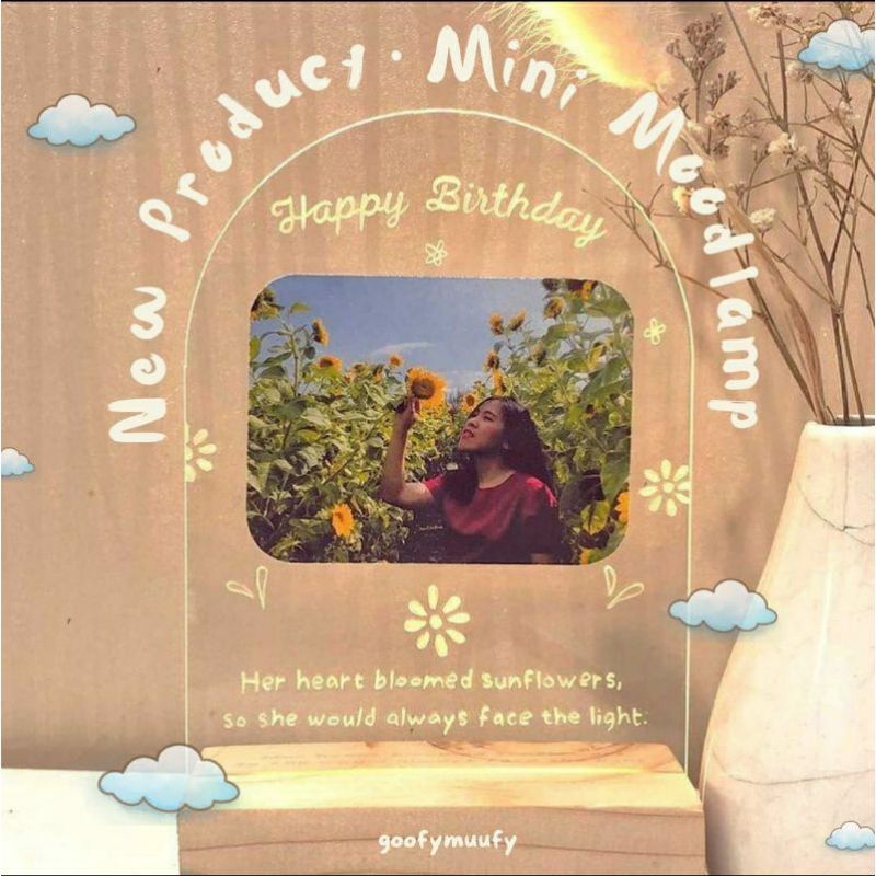 Personalized Mini Mood Lamp Acrylic lampu acrylic custom lampu acrylic