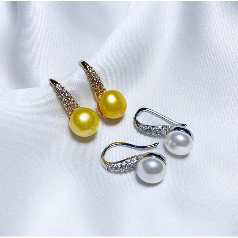 Anting lapis emas mutiara air tawar asli lombok Anting anting wanita Anting mutiara lombok asli Anti