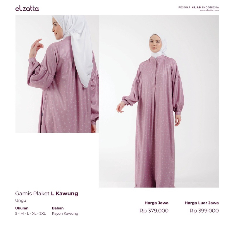 Gamis Kawung Elzatta Hijab Dress Muslim Cantik