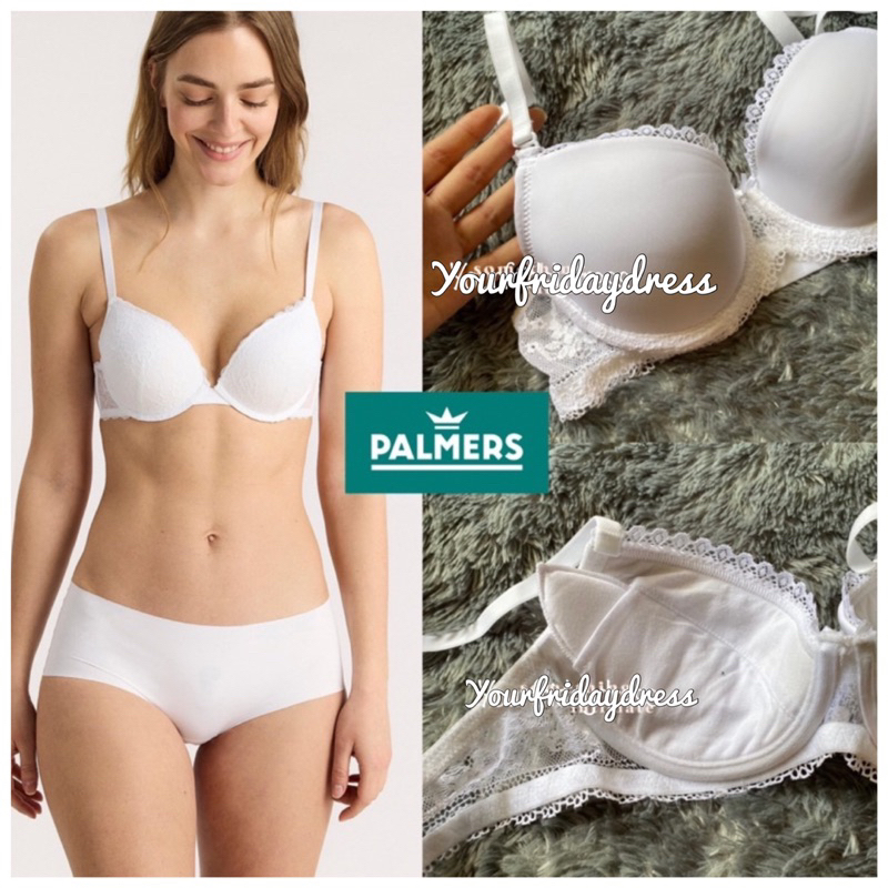 PALMERS Microfine lace Removable Pads Underwired Bra Branded Sisa Export Busa Tipis Kawat Bh Adem un