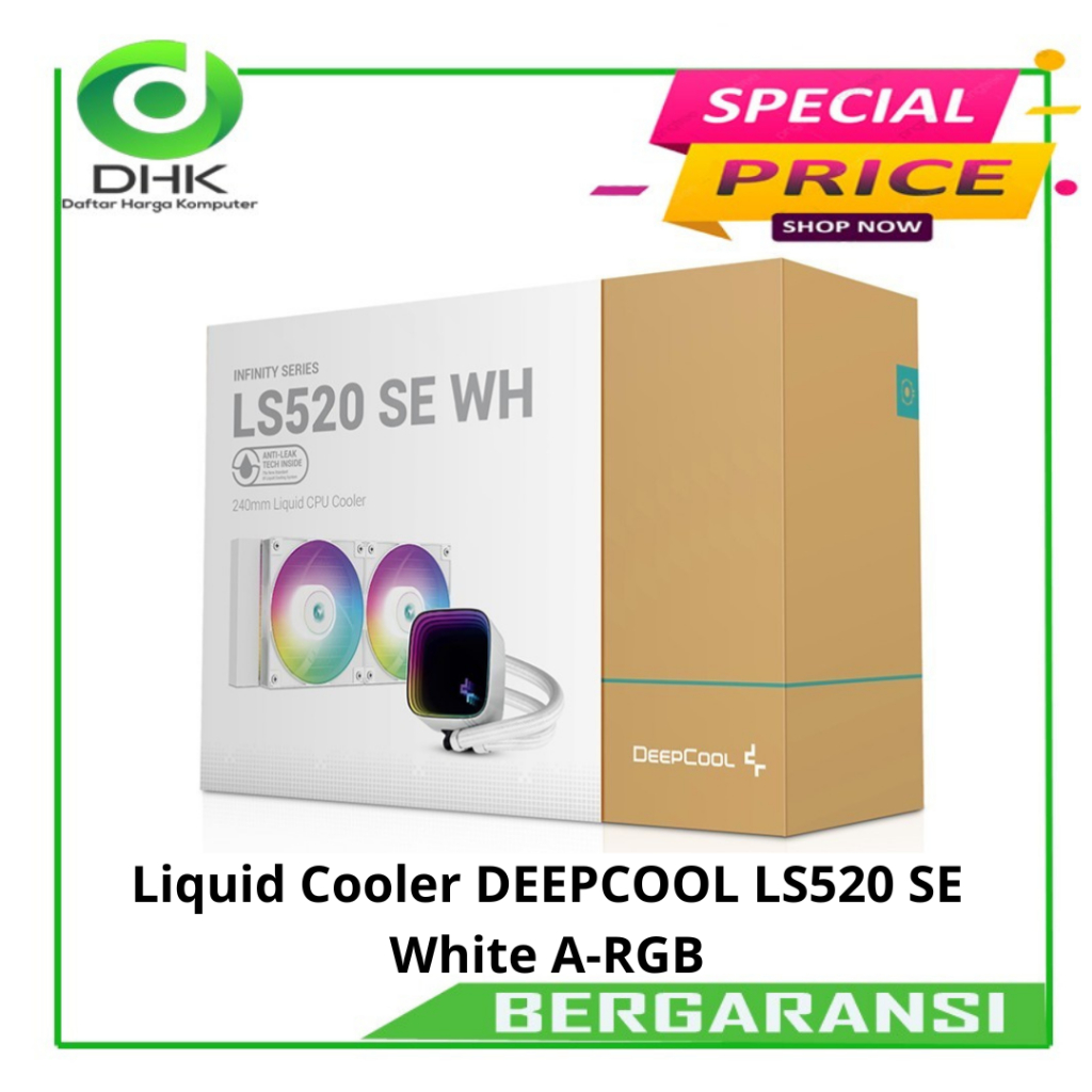 Liquid Cooler DEEPCOOL LS520 SE White A-RGB