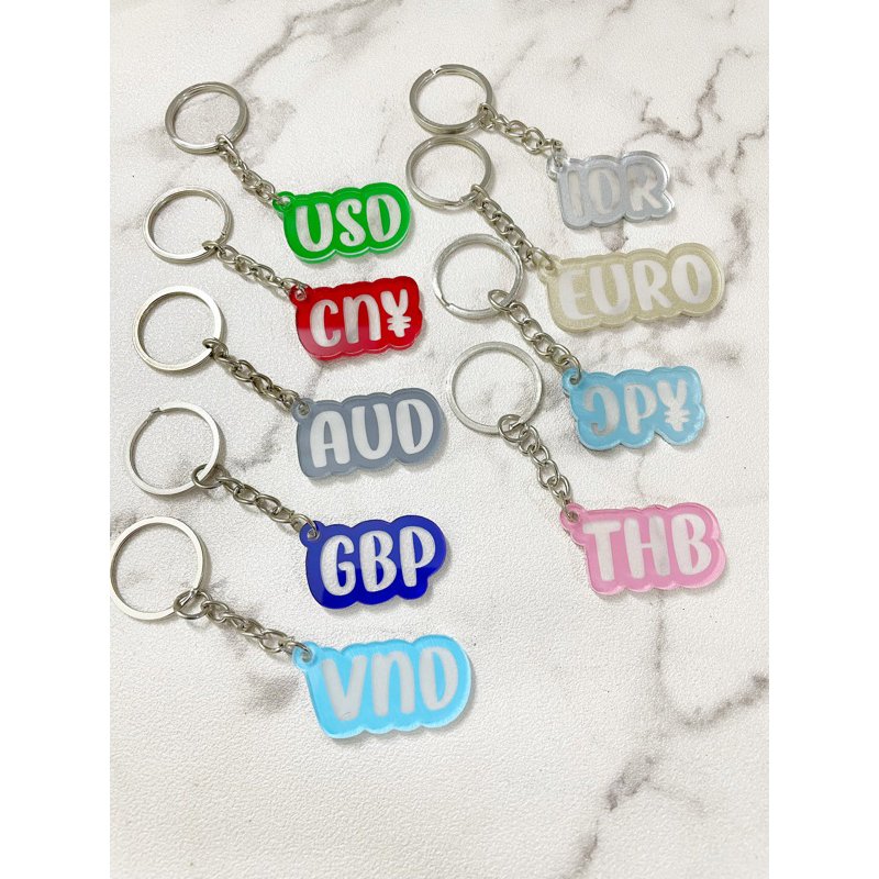 ACRYLIC KEYCHAIN CUSTOM GANTUNGAN KUNCI NAMA