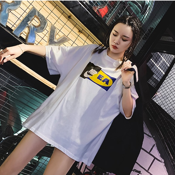 Korean Fashion Oversize Kaos Atasan Wanita