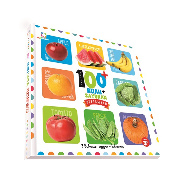 Gramedia Yogya - OopredooBoard book 100+ Buah dan Sayuran Pertamaku