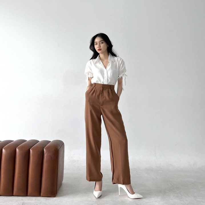 Amber Pants PART 2  / Celana Wanita Korea / Celana Panjang Kulot / Casual Pants