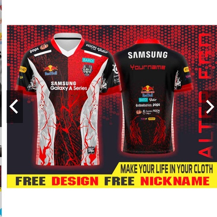 JERSEY BAJU ALTER EGO NEW 2023 MPL SEASON 10 FREE NICKNAME FULL PRINTING.
