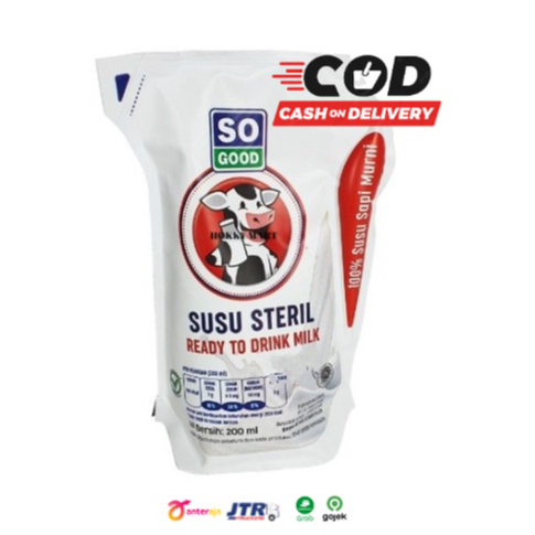 

( HOKKY ) Real Good Susu Steril 200ml So Good Susu Sapi Susu Beruang Susu Murni