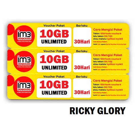 VC INDOSAT 10GB UNLIMITED