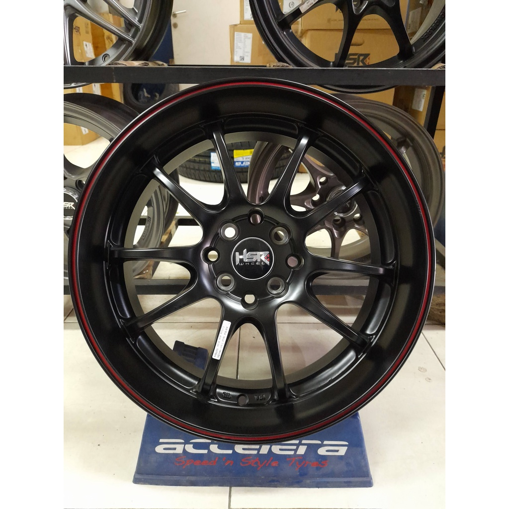 Velg Racing Mobil ring 17 inci HSR Kabuto Pelek Recing import TW
