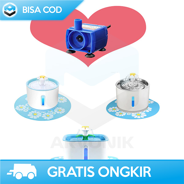 POMPA AIR MINI USB POMPA WATER FOUNTAIN BY VOFORD TIDAK BISING 5V 1.5W